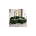 Oprisen 86" Modular Sectional Sofa, Comfy Deep Cloud Couch with Ottoman