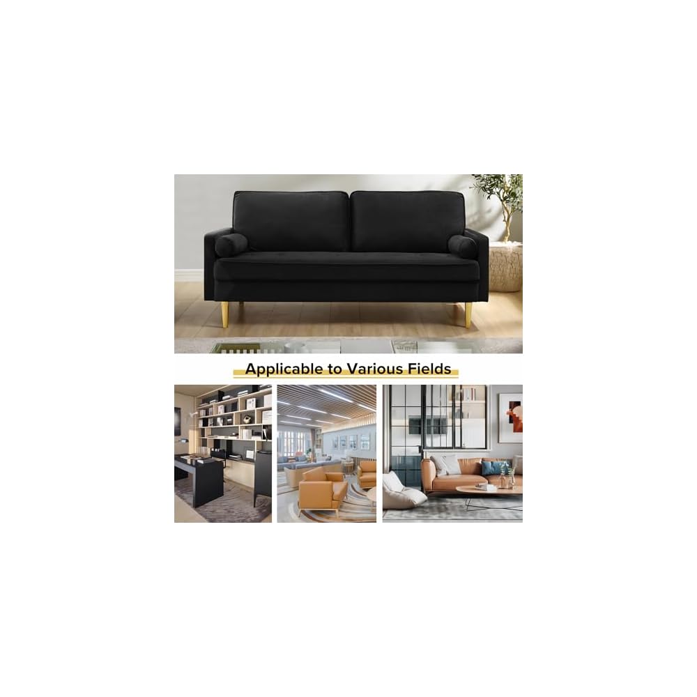 67" Modern Loveseat Sofa Velvet Tufted Sofa Comfortable 2-seat Couch