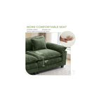 Oprisen 86" Modular Sectional Sofa, Comfy Deep Cloud Couch with Ottoman