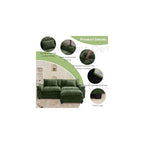 Oprisen 86" Modular Sectional Sofa, Comfy Deep Cloud Couch with Ottoman