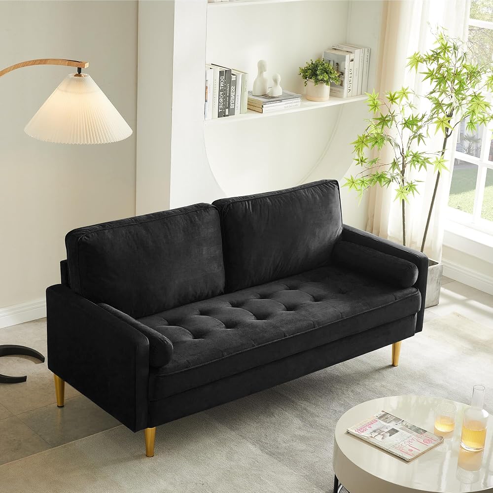 67" Modern Loveseat Sofa Velvet Tufted Sofa Comfortable 2-seat Couch